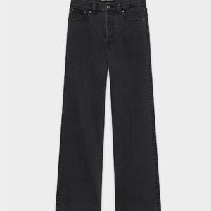 NEW WITH TAGS Denim Forum Arlo High Rise Straight Jeans in Black